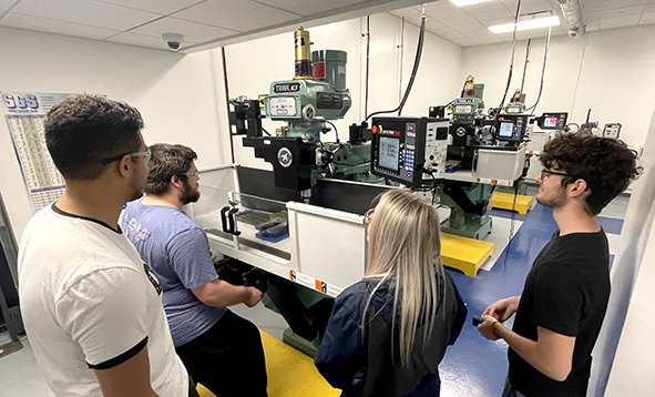 students in a lab