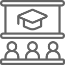 students in a classroom icon