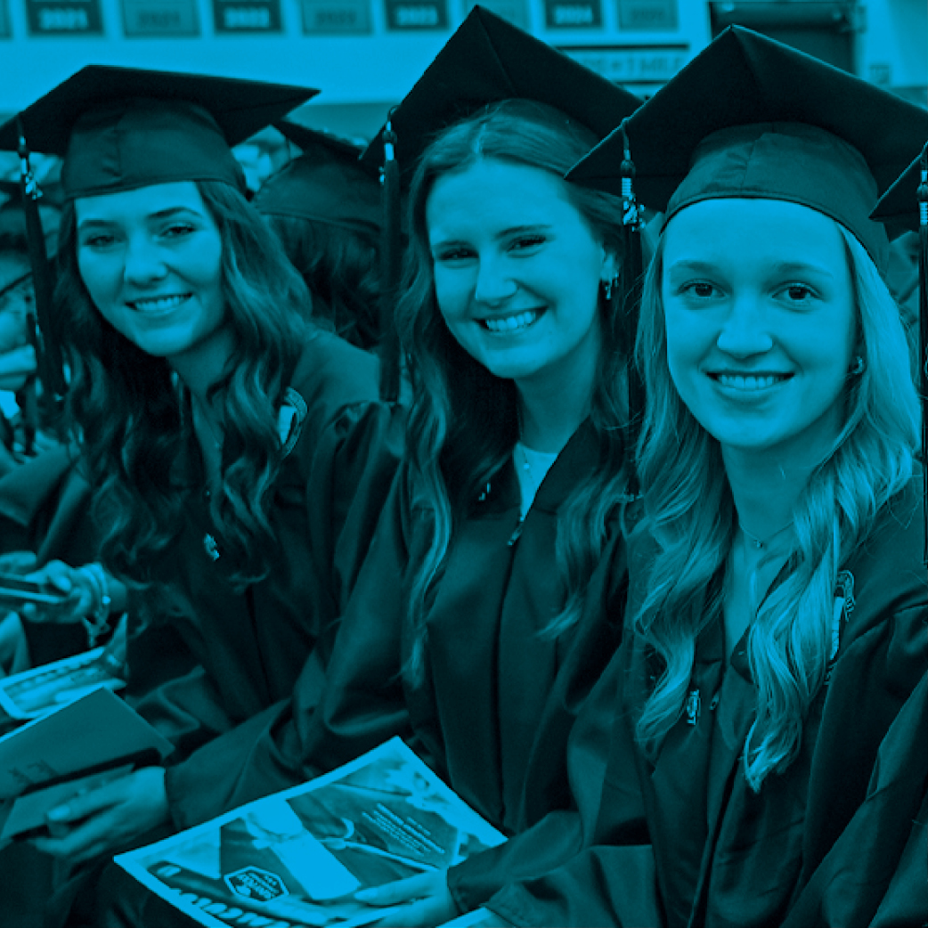 three college students posing for a picture
